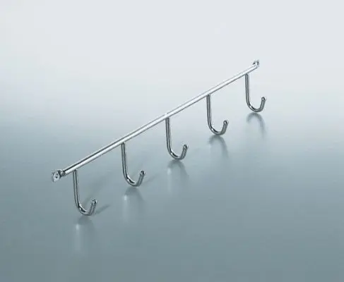 Barette 5 crochets chromés-[Modèle:Fixation en dessous]