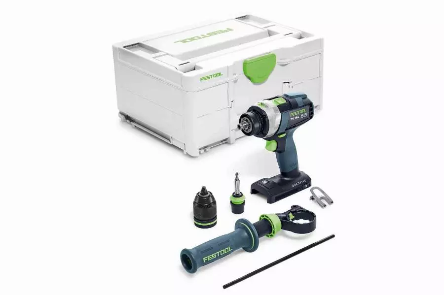 Perceuse-visseuse à percussion sans fil QUADRIVE TPC 18/4-Basic - FESTOOL - sans batterie - Systainer - 575604