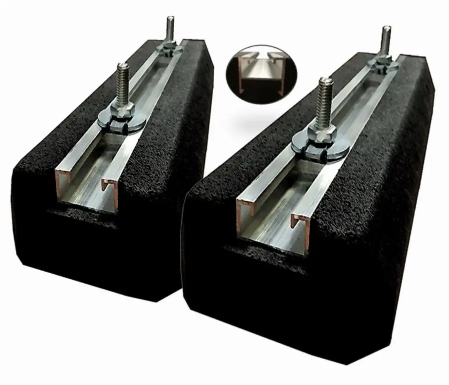 Paire de supports de sol EID mini rubber 400MM 300KG - AS400PMBFP