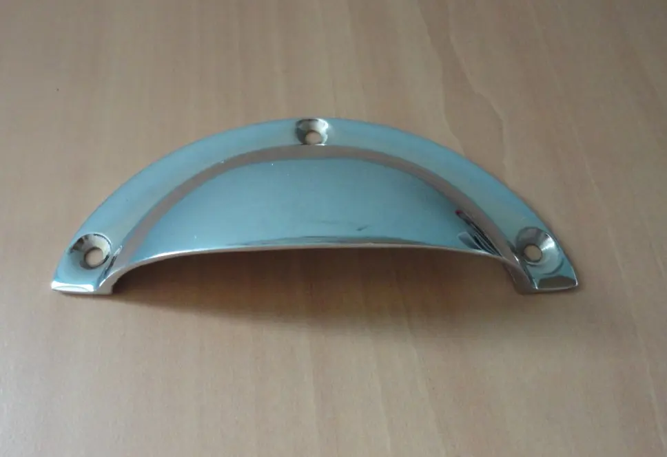 Poignée coquille 552 Laiton Chromé