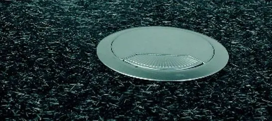 Passe- cables D80mm Plastique aspect inox