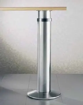 Pied de table D.120mm avec socle Ref 32-[Finition:Nickel satiné]