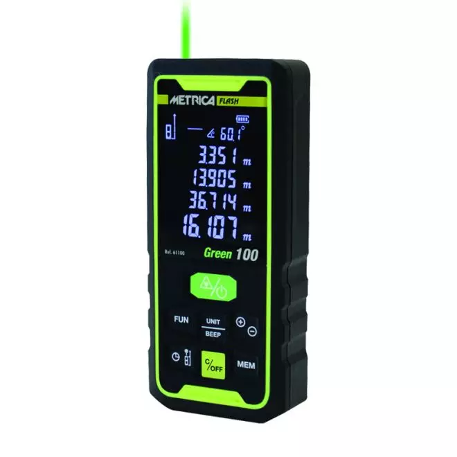 Télémètre laser METRICA Flash Green 100 100m - 61100