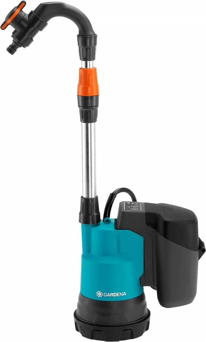 Pompe pour collecteur d'eau de pluie 2000/2 18V P4A - GARDENA - Avec batterie 2.5 Ah - 14602-20