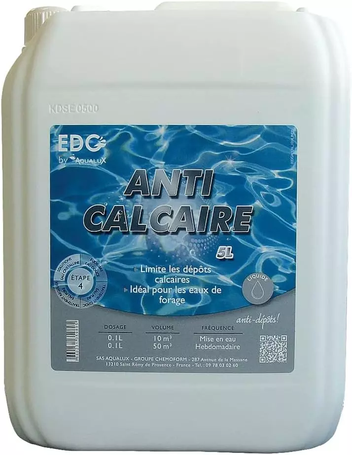 Kit traitement choc liquide 2x5L, 2 à 3L pour 10m3 - AQUALUX - 106104