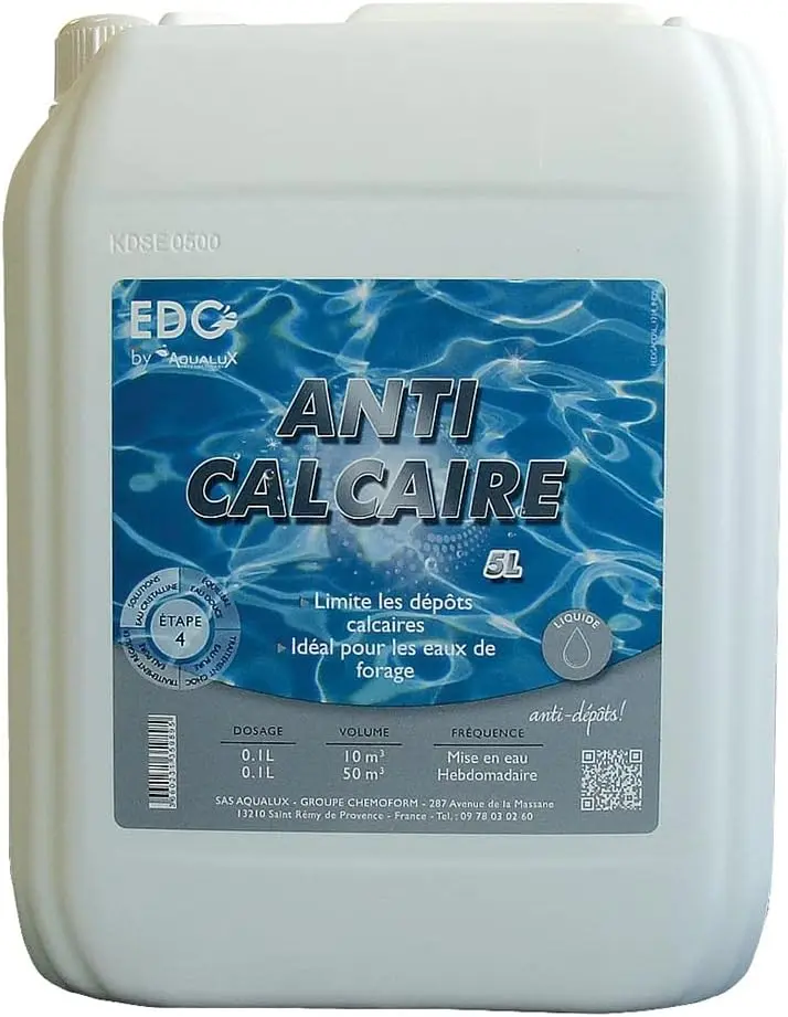 Kit traitement choc liquide 2x5L, 2 à 3L pour 10m3 - AQUALUX - 106104