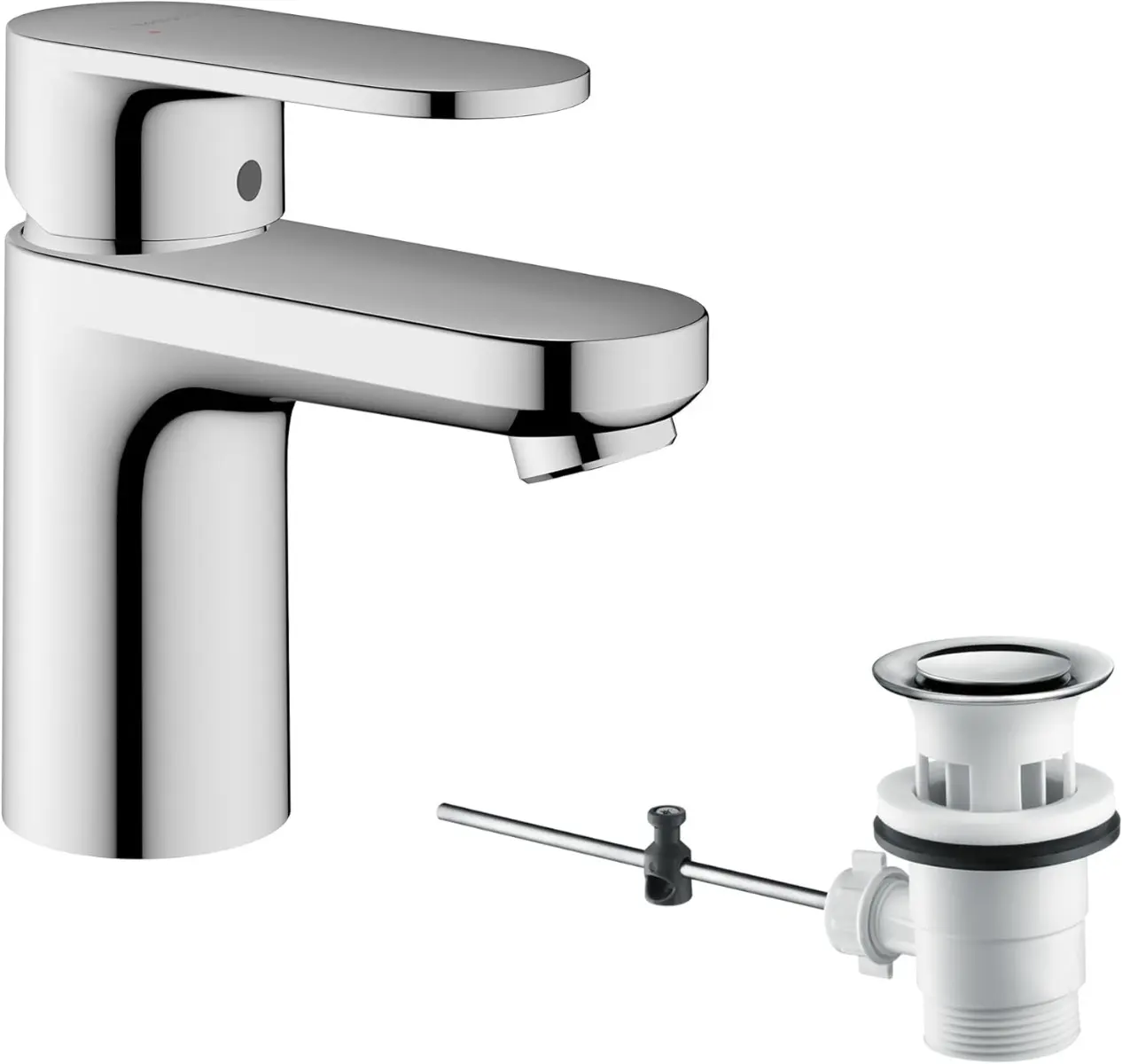Mitigeur de lavabo HANSGROHE Vernis Blend avec tirette et vidage synthétique chromé - 71550000