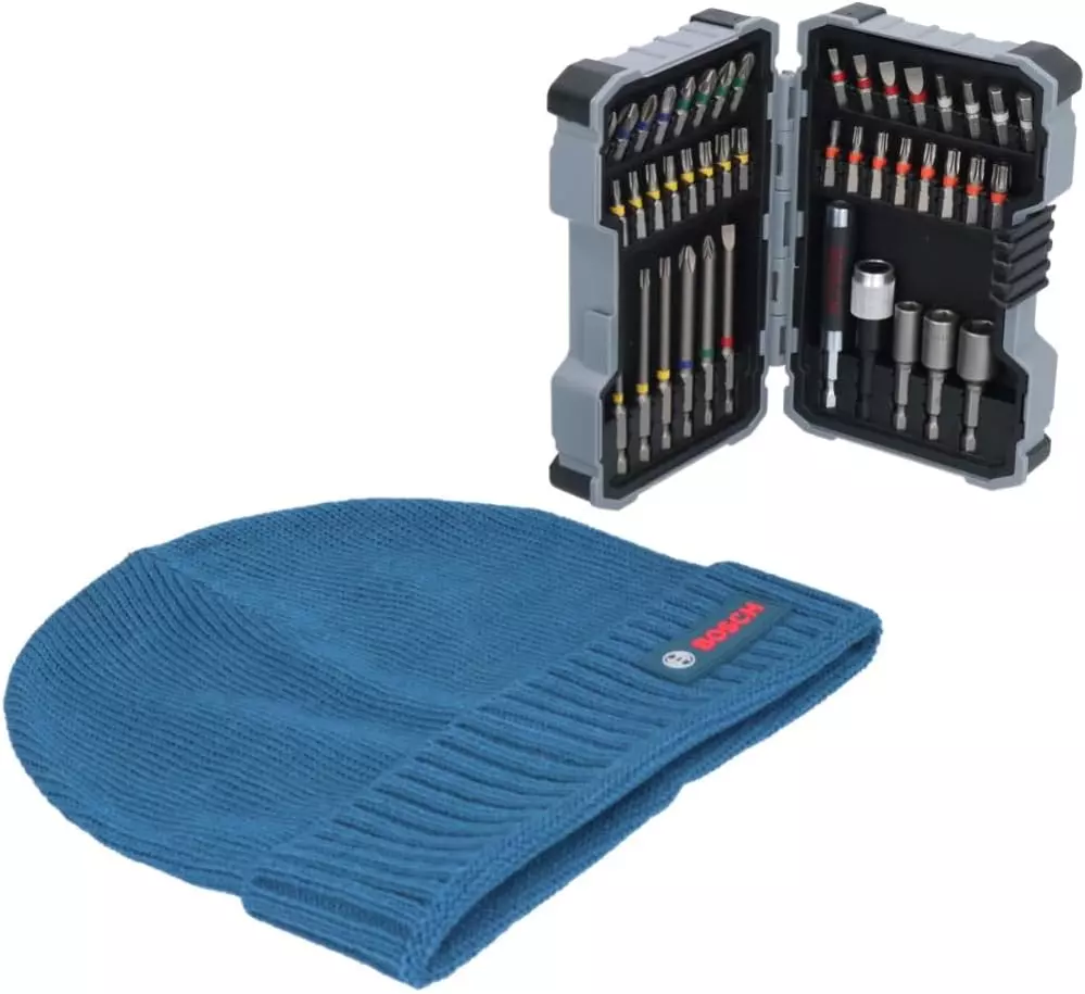 Coffret de 43 embouts cruciformes Philips, Pozidriv, fente, profil en T + 1 Bonnet - BOSCH - 615997658