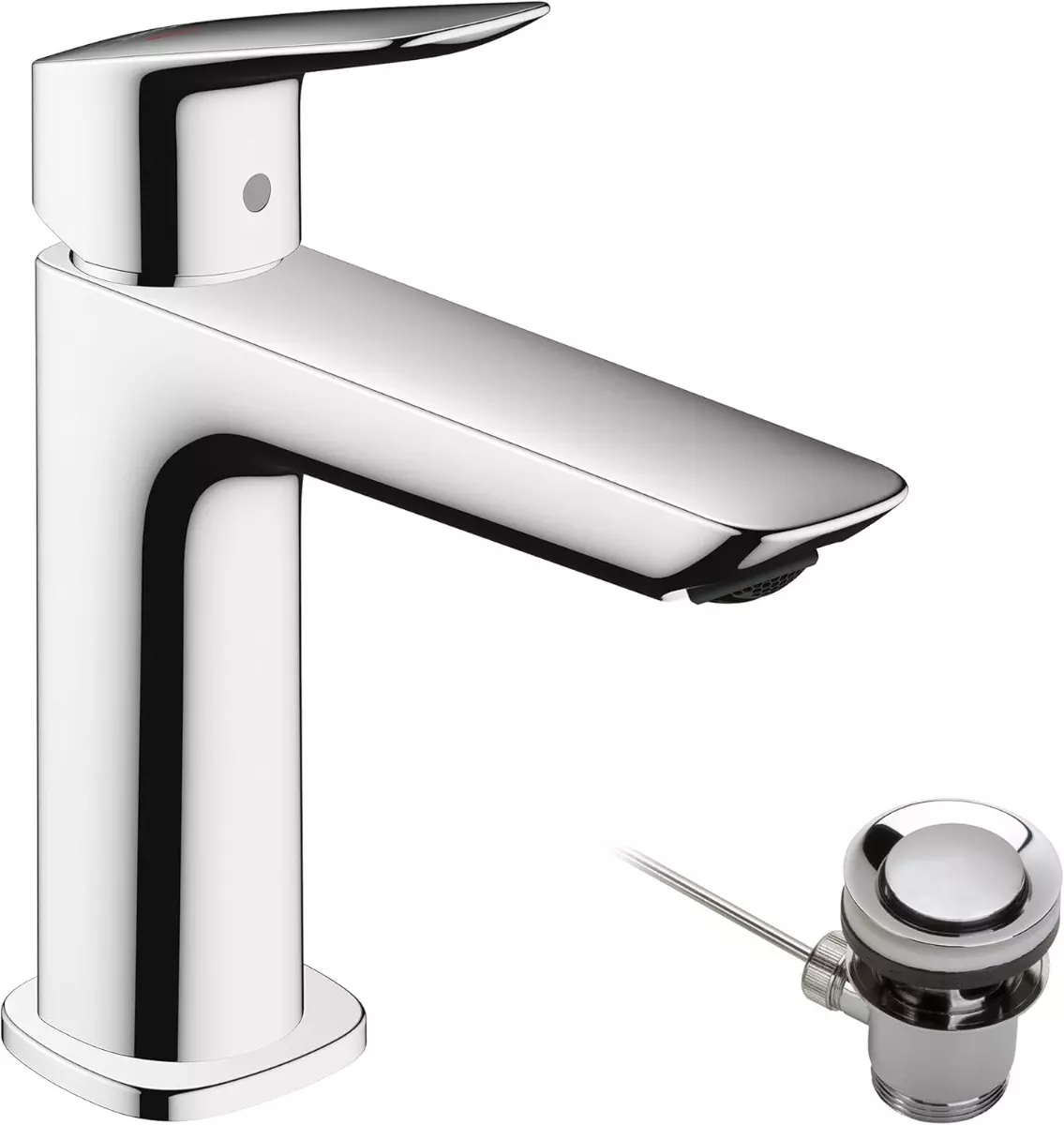 Mitigeur de lavabo 110 Fine CoolStart avec tirette et vidage - HANSGROHE - 71254000