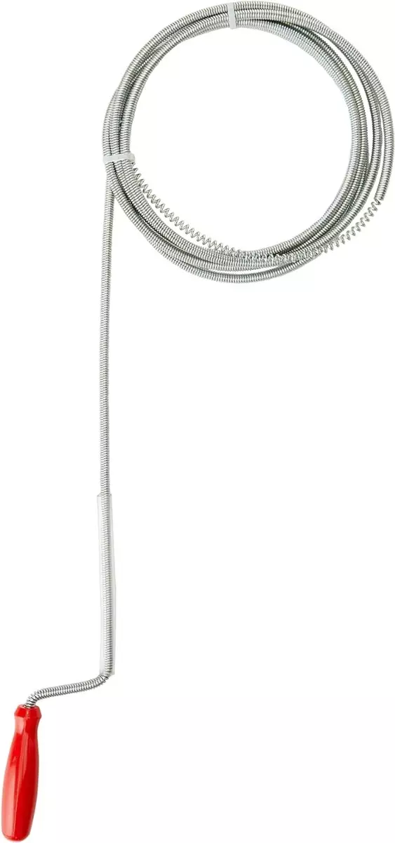 Déboucheur d'évier à crochet - 2.5 m - Tête 20 mm - RIBIMEX - PRFD25