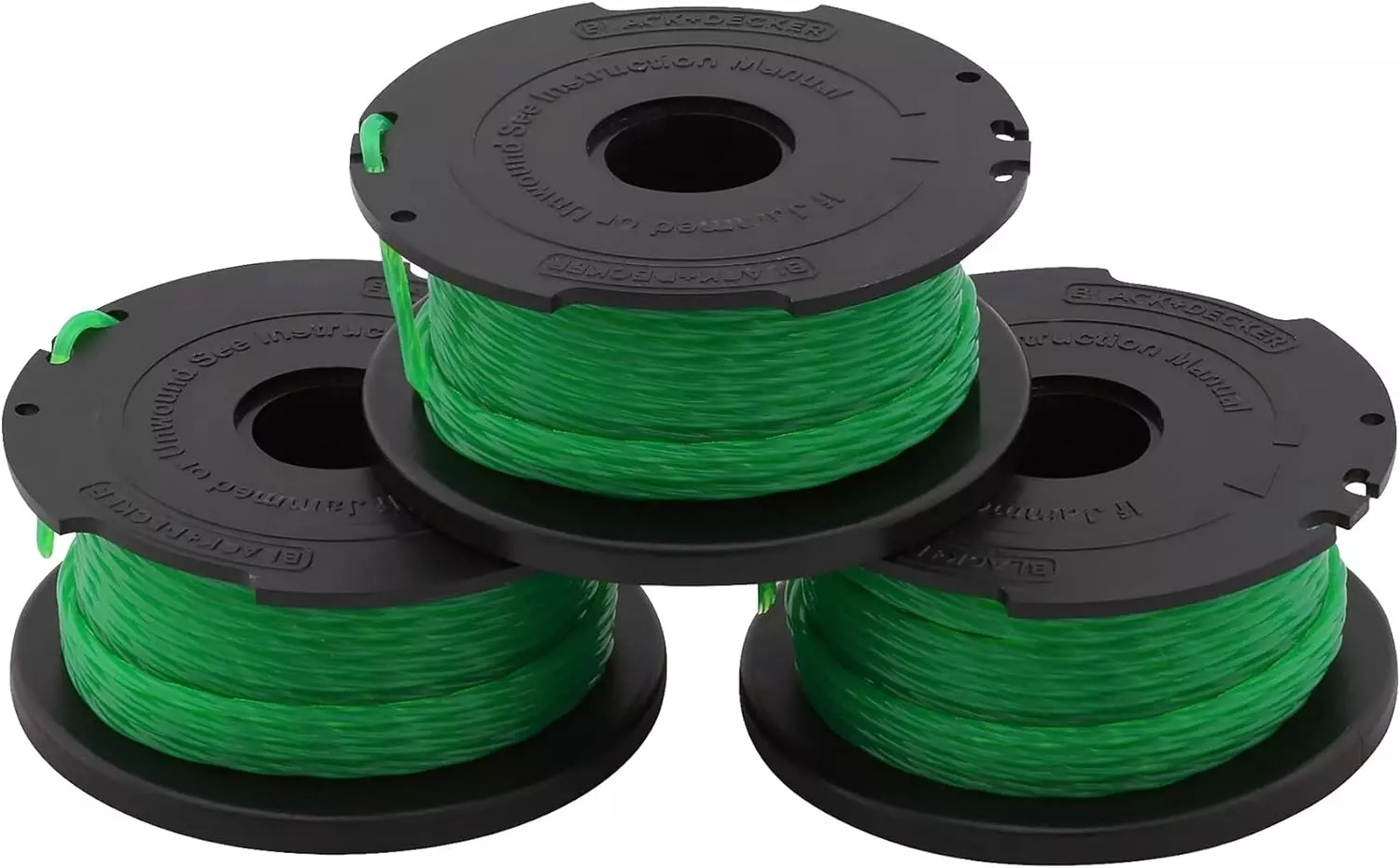 Lot de 3 bobines BLACK+DECKER Reflex Plus - 6 m Ø 2 mm - A6486-XJ