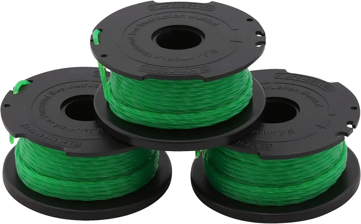 Lot de 3 bobines BLACK+DECKER Reflex Plus - 6 m Ø 2 mm - A6486-XJ