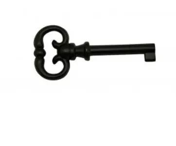 Clé de meuble "Anglais" 1250 T.35 Zamak Vieux fer