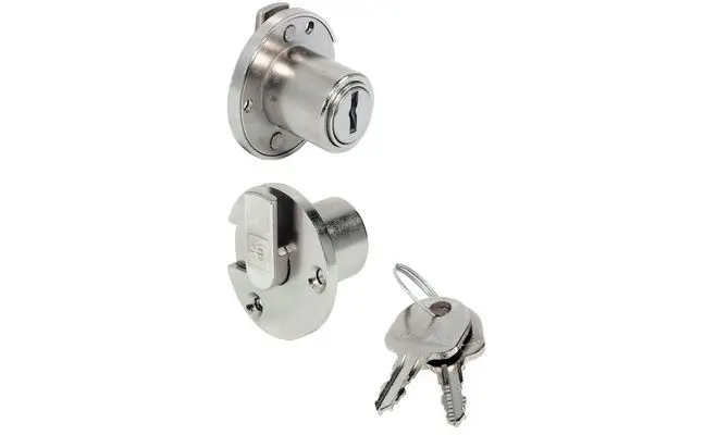 Serrure pour abattant avec cylindre