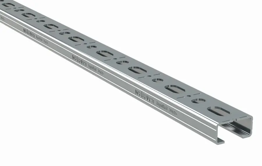 Rail de montage RapidRail - 30 x 15 mm 2 mètres GS - WALRAVEN - 650530152