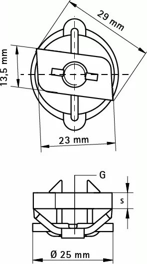 Ecrous coulissants (ez) WALRAVEN BIS RapidRail® - Pour rail BIS RapidRail® WM0-30 EZ M8 - 6513108