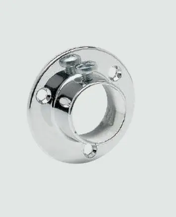 Naissance chromée pour tube rond  D30mm