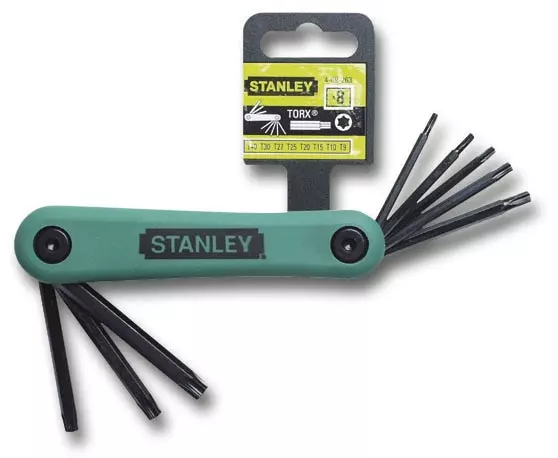 Clé mâle torx STANLEY Gamme pro - Jeu de 8 pièces - 4-69-263