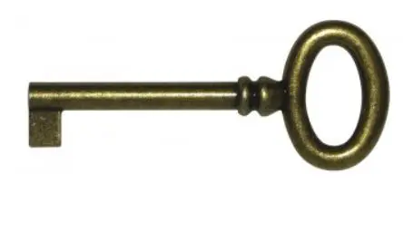 Clé de meuble "Régence"  1264 T.42 ZAMAK VIEILLI
