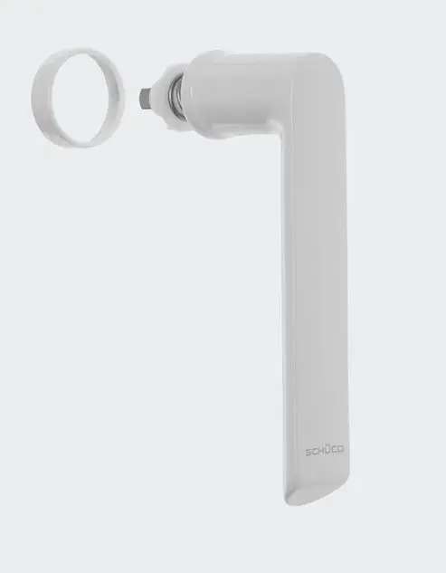 Poignée de fenêtre à ficher blanche  SCHUCO 247003