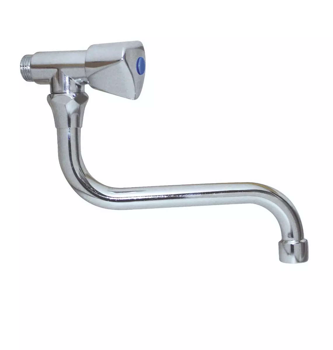 Robinet simple mural pour évier avec tête céramique 1/2 tour DIN - PRESTO-70705