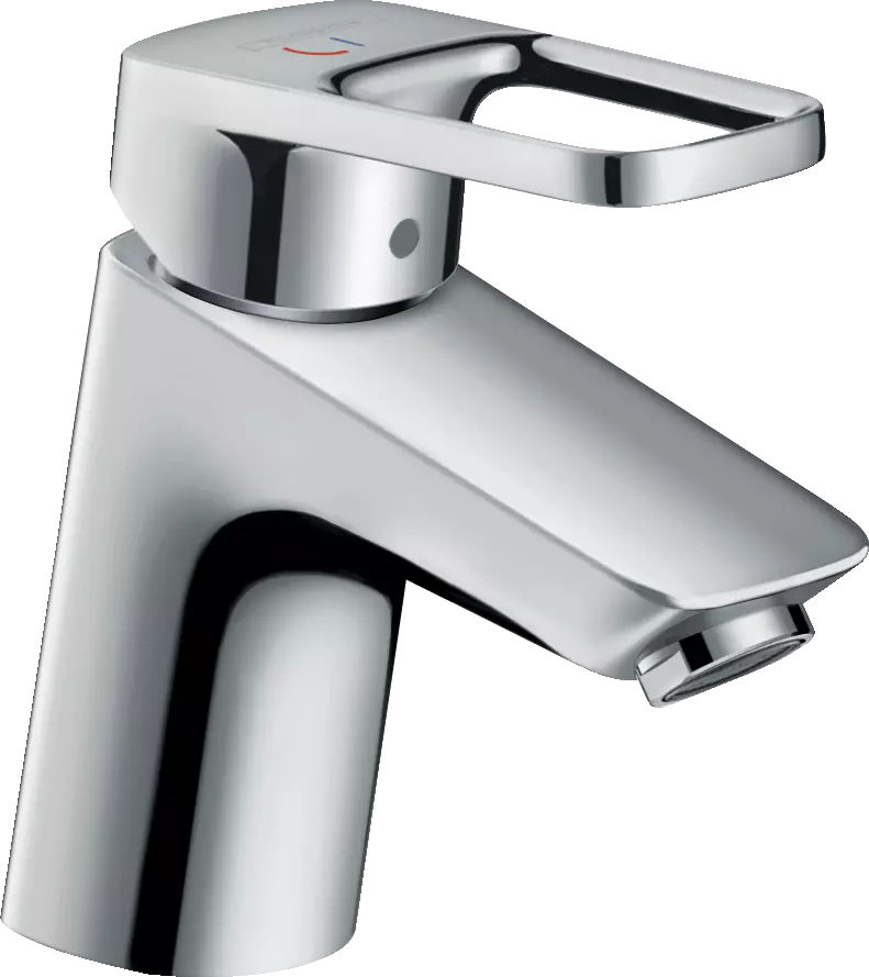 Mitigeur de lavabo HANSGROHE Logis Loop Eco CH3 CoolStart, avec tirette et vidage synthétique chromé - 71153000