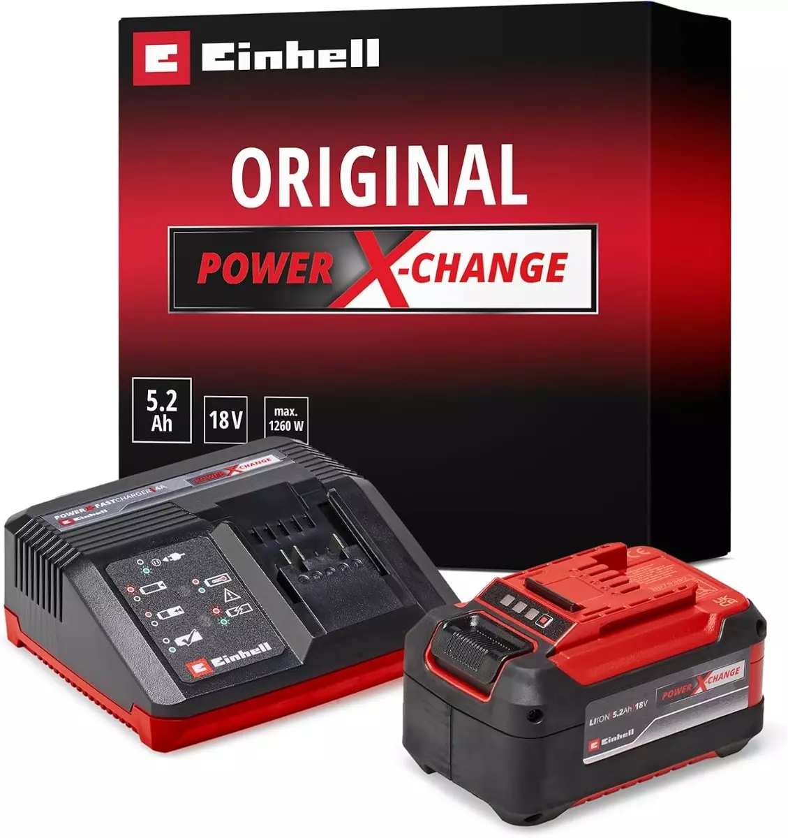 Starter Kit Power X Change 5,2Ah & 4A Fastcharger - EINHELL - 4512114