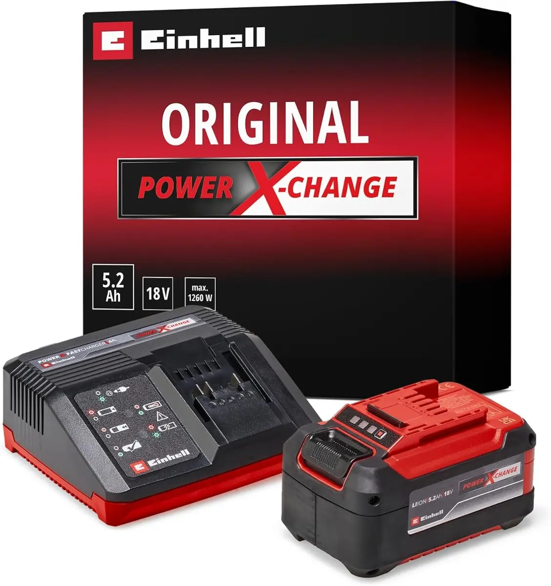 Starter Kit Power X Change 5,2Ah & 4A Fastcharger - EINHELL - 4512114