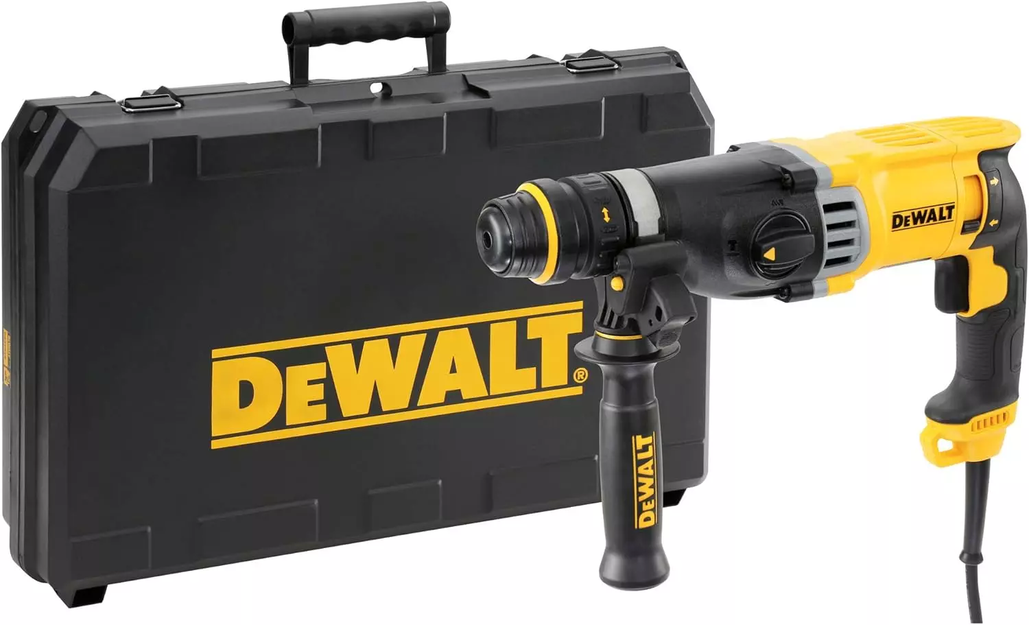 Perforateur SDS-plus 900 W - Ø 28 mm - 3 modes - Coffret - DEWALT - D25144K-QS