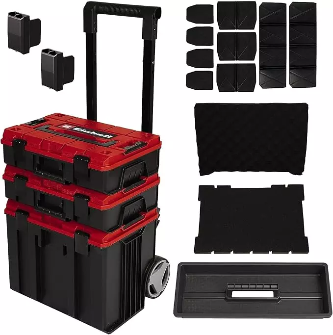 Tour de rangement E-Case avec roues - E-CASE-SYSTEM - EINHELL - 4540015