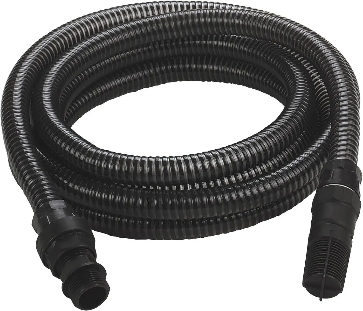 Tuyau d'aspiration noir 7 mètres avec embouts en PVC - EINHELL - 4173645