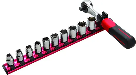 Jeu de 11 outils 3/8'' sur rack aimanté SAM OUTILLAGE - 74-J11R