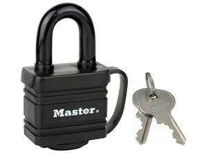 Cadenas en acier laminé à goupilles MASTERLOCK protection thermoplastique - 40 mm - 7804EURD