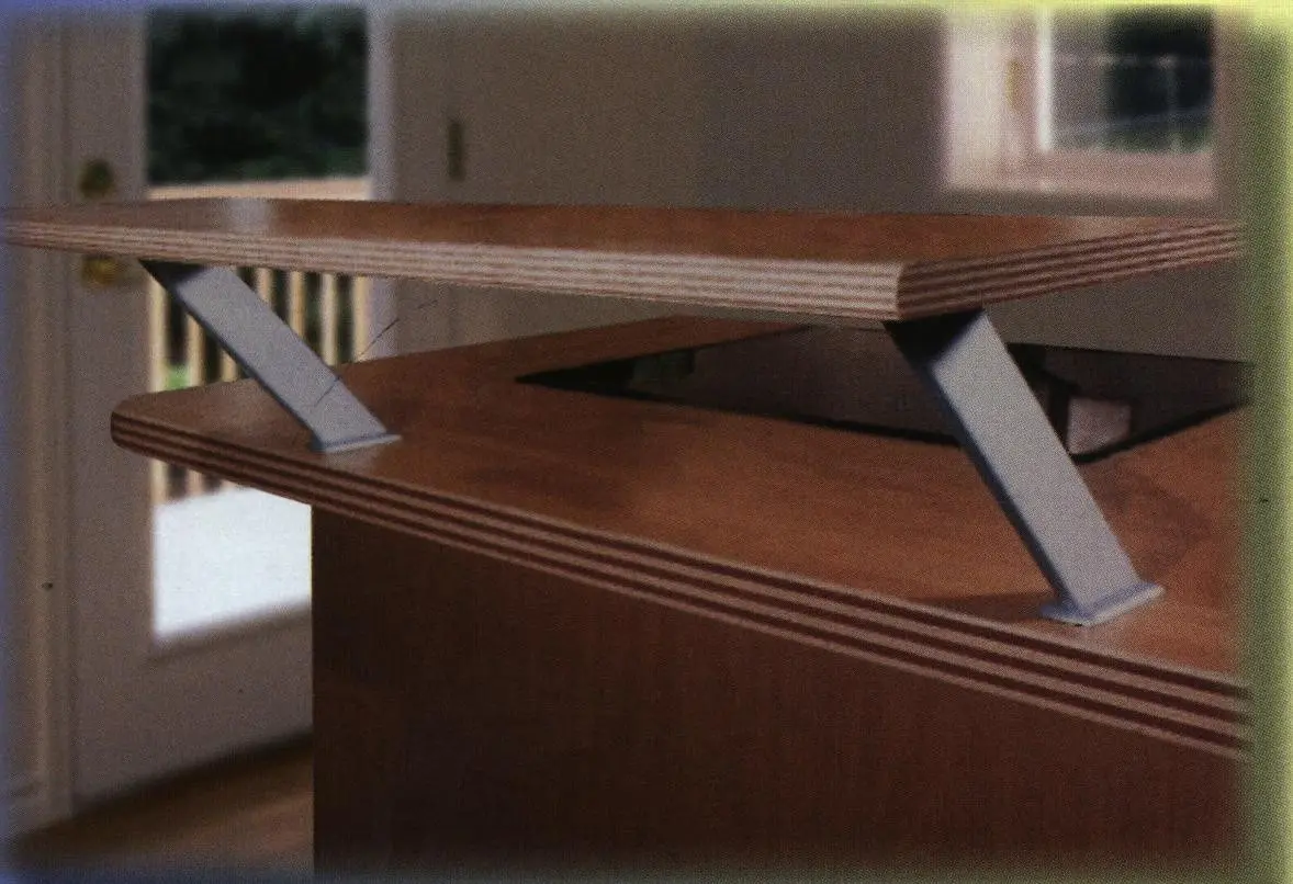 Console de snack inclinée