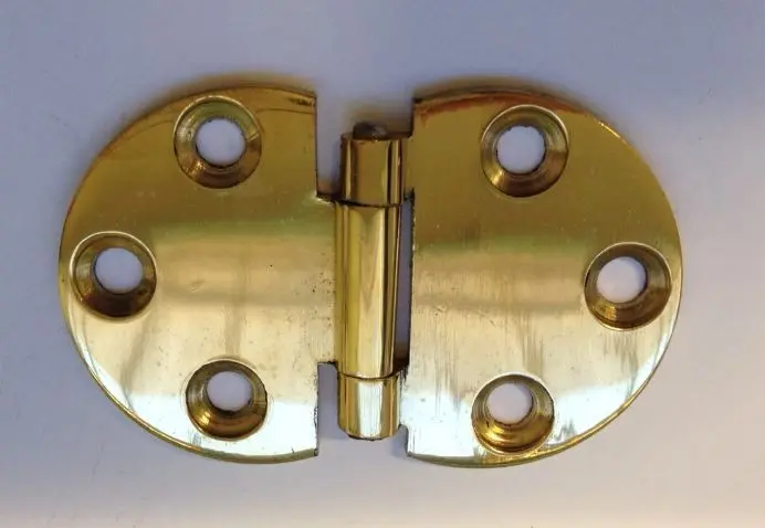 Charnière d'abattant 47x30 laiton poli