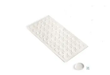 Butées adhésives transparentes D.7mm