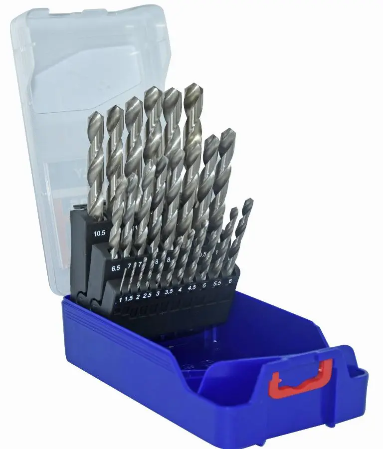 Coffret G rectif 25 forets PT en croix HSS Ø1 à 13MM - TIVOLY - 11451070017