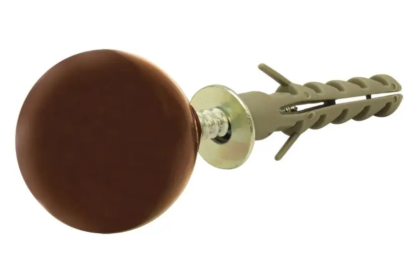 Butoir de porte forme "boule ronde" Ref 266-[Couleur:Brun]