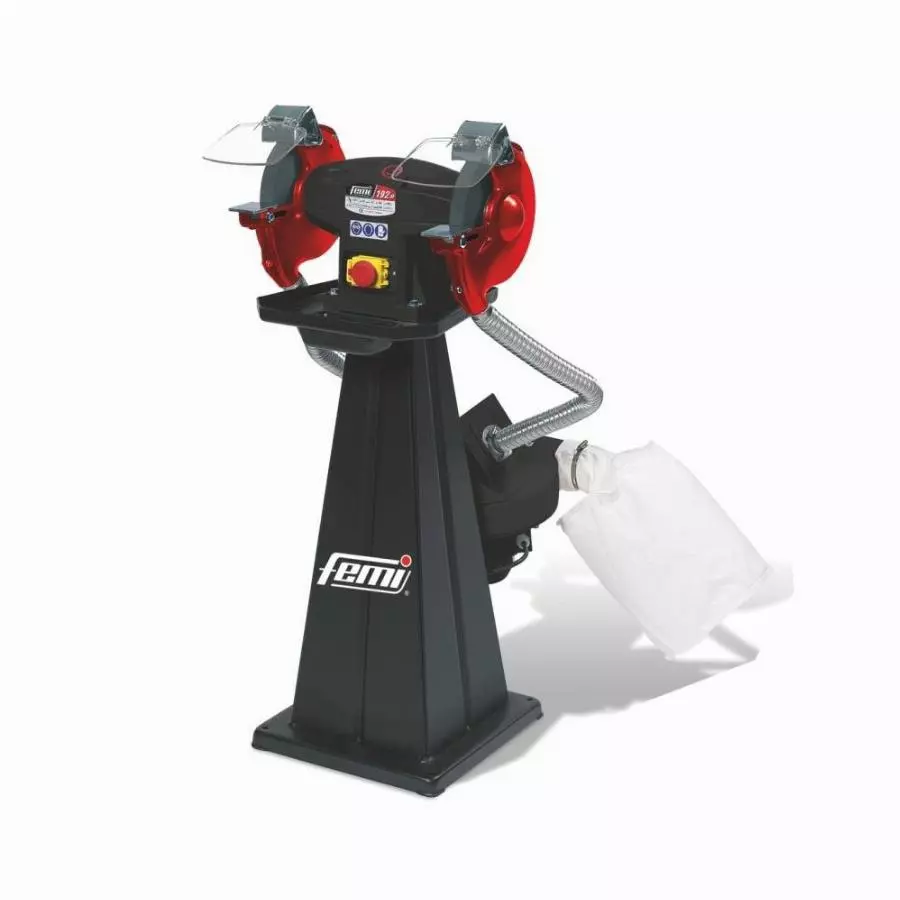 Touret FEMI 193/M EVO - 1100 W Triphasé - Ø 200x30x20 mm - Avec meules - 8003532