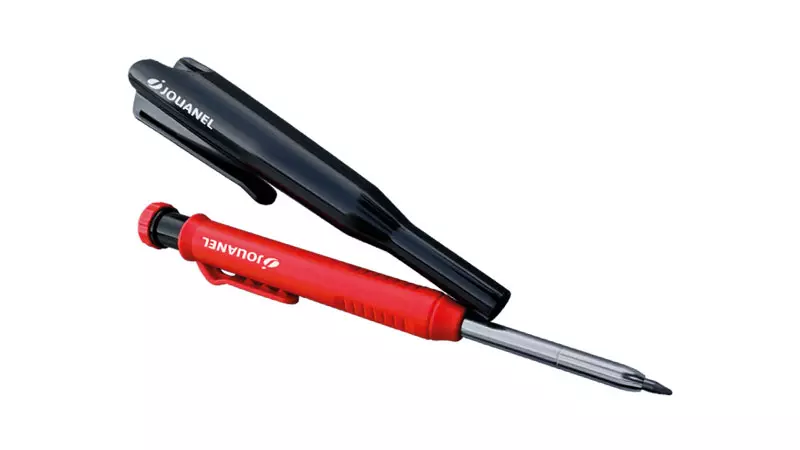 Porte-mine spécial traçage trou profond avec taille mine intégré + fourreau clip - JOUANEL - PMTRAC