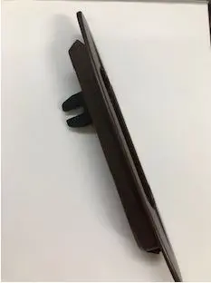 Poignée de coulissant PVC  semi-fixe à fourche Marron G21181