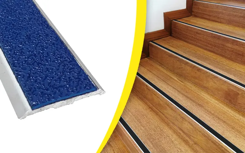 Nez de marche antidérapant plat à visser WATTELEZ noir 41x3000mm - 810330N