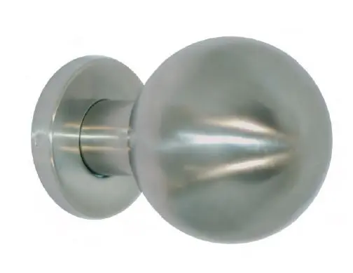 Bouton de tirage boule fixe inox brossé
