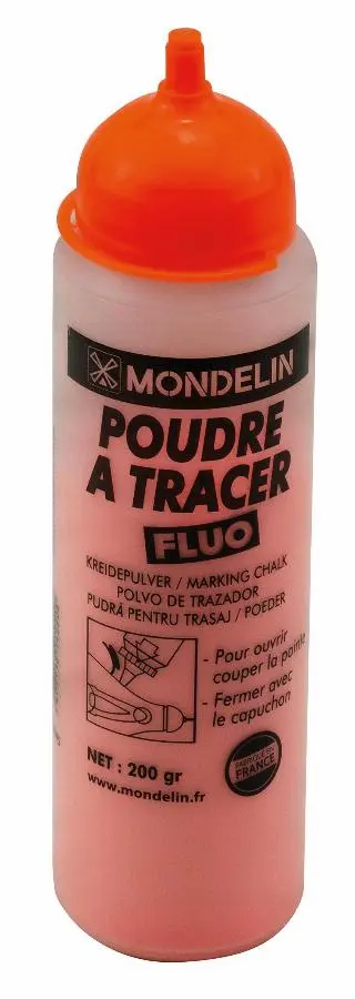 Poudre à tracer orange fluo 200G - MOB - 814220