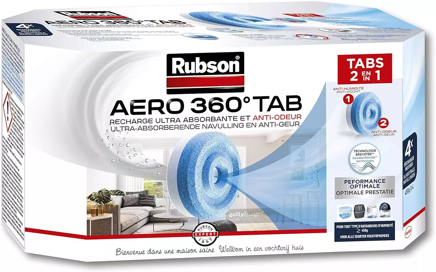 Recharges RUBSON AERO 360° - Lot de 6 - 1619506
