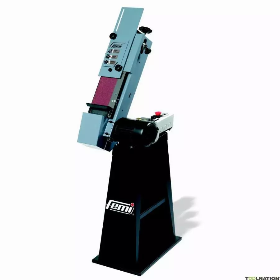 Ponceuse à bande industrielle FEMI avec socle - Triphasé 1600W Bande 120 x 1750 mm - 8266232