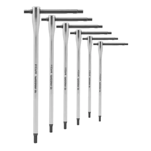 Jeu de 6 clés mâles en T FACOM - 84TCD.J6PB