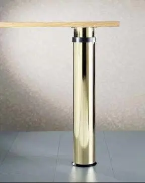 Pied de table réglable D.120mm Ref 29-[Finition:Nickel satiné]