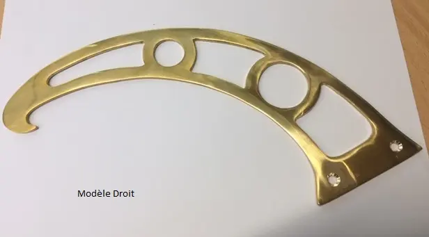 Croissant de secrétaire pour abattant en laiton-[Sens:Gauche]