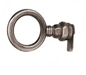 Anneau de clé  "rond " Réf 1353 Zamack Vieux fer